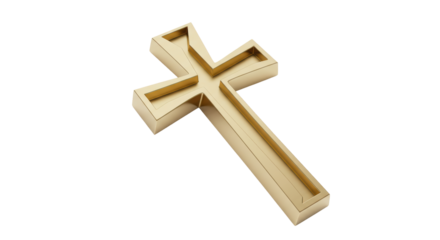 Isolated Gold Cross