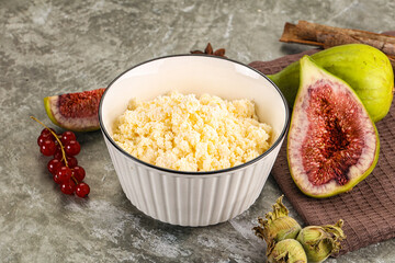 Delicous sheep cottage cheese curd