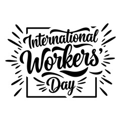 Fototapeta premium International Workers' Day Graphic Design