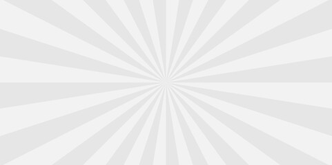 Abstract gray background with rays retro starburst abstract. Sunburst background vector illustration pattern beam rays. Spiral radial striped backdrop design.	