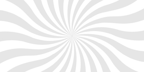 Abstract gray background with rays retro starburst abstract. Sunburst background vector illustration pattern beam rays. Spiral radial striped backdrop design.	