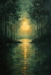 Mystical Abstract Impressionist Background Oil Painting Texture Vintage Studio Photography Retro Antique Portrait