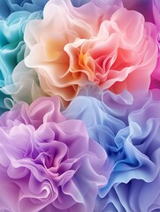 Obraz premium Soft Fluid Shapes in Pastel Shades for Elegant Designs