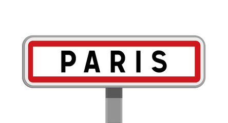 Panneau sur poteau de Paris, Île-de-France