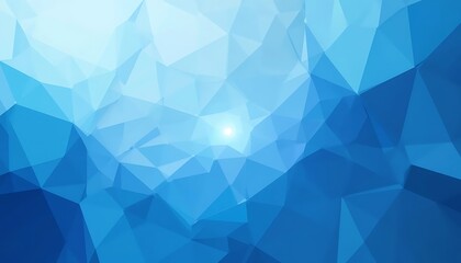 Obraz premium Abstract Blue Polygonal Gradient Banner Background, Wishign Card of Wallpaper
