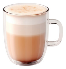 Obraz premium PNG Latte cup coffee drink.