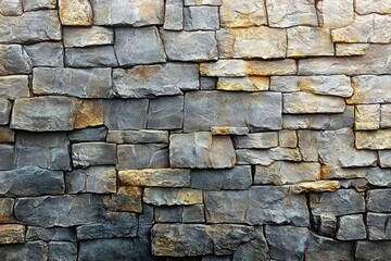 Obraz premium Hyperrealistic Textured Stone Wall with Intricate Details and Natural Lighting