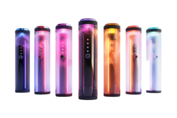 Smart Vapes Equipped with Technology Isolated On Transparent Background
