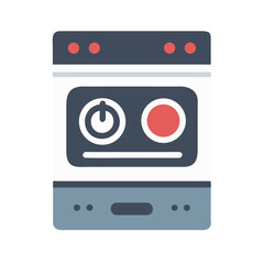 Fototapeta premium Electric Stove Icon Vector