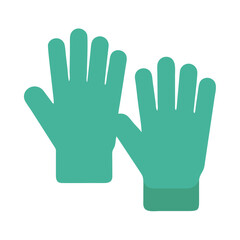 Fototapeta premium Garden Gloves Icon Vector