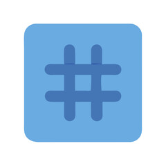 Obraz premium Hashtag Icon Vector