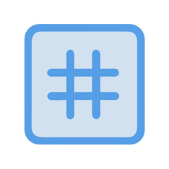 Obraz premium Hashtag Icon Vector
