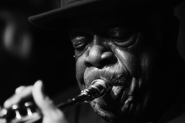 Blues trumpets.