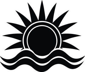 Sundrift Style Silhouette Icon Vector Illustration