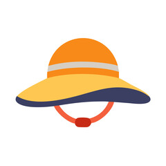 Sun Hat Icon Vector