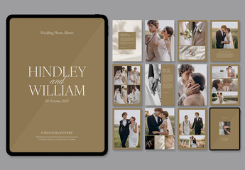 Wedding Photo Album Layout (Digital)