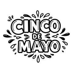 Fototapeta premium Cinco de Mayo Graphic Design