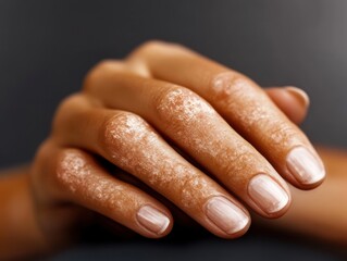 Hands covered in flour exhibiting a baking activity in a home kitchen with soft lighting during afternoon