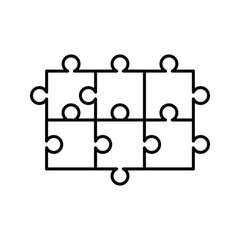  puzzle , icon, flat, design, vector, illustrations, education, style, trendy, collections