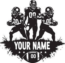 American "Gridiron Glory: Custom Football Team Logo"