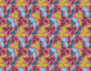 Autumn Leaf Pattern – Colorful Foliage Background for Seasonal Designs