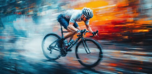 bicycle accident on busy road with ambulance and injured cyclist needing help