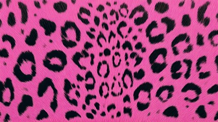 Obraz premium Pink background, pink background, full leopard pattern. 8K, ultra clear, Pantone color.
