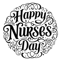 Obraz premium Happy Nurse's Day Graphic