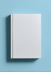 Simple white dummy book cover, minimalistic design, empty and blank, no text or images, 170x240 mm dimensions, clean and plain, for design purposes, neutral appearance.
