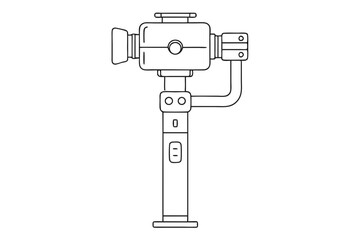 Gimbal Stabilizer Device Vector Drawing