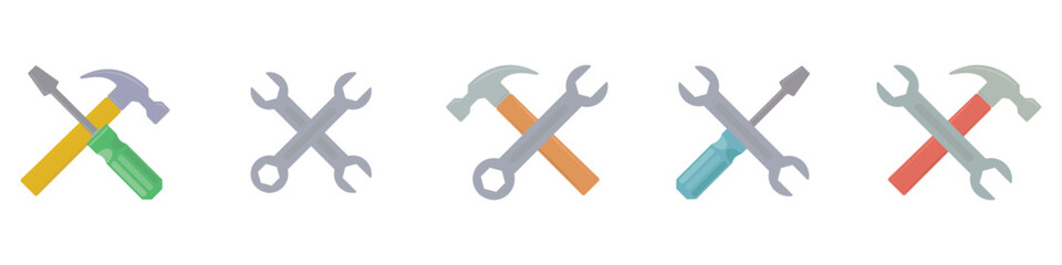 Minimalist Labour Day Tool Icon Set for Worker and Industry Design Elements