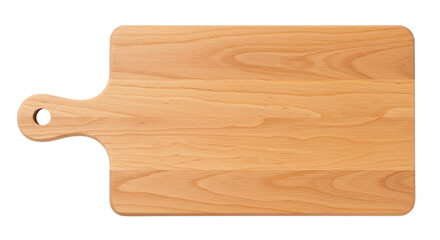 Isolated Wooden Cutting Board