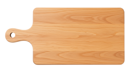 Isolated Wooden Cutting Board
