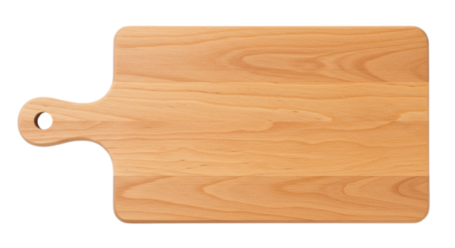 Isolated Wooden Cutting Board