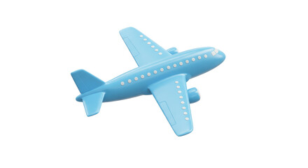 Isolated Toy Airplane