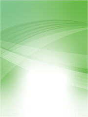 抽象的なウェーブ模様の背景素材_緑色