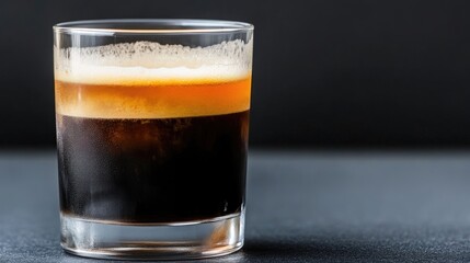 Espresso with a rich crema layer