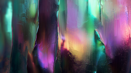 Holographic Oil Shimmer Texture With Vivid Colors Background Wallpaper
