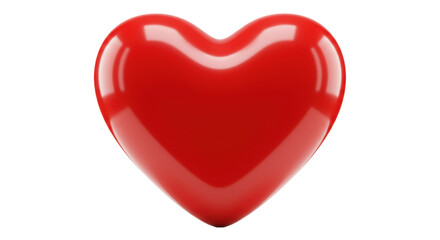 Isolated Shiny Red Heart