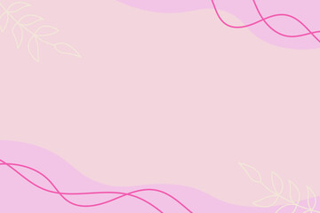 Minimalist Pastel Aesthetic Background Vector Illustration Template