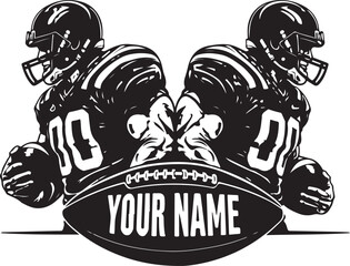 Patriotic American Football Player SVG   USA Flag Sports Silhouette © VectoraVerse