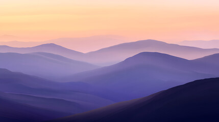Obraz premium Dusk Sky with Warm Orange and Purple Colors