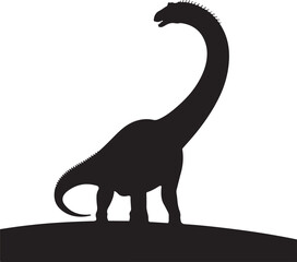 Dinosaur silhouette victor design with white background
