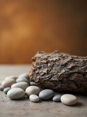 Timeless Bark: Layers of Earth’s Textured Heart – Cosmetics Products Backgrounds