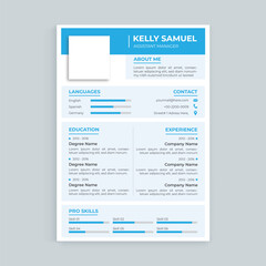 Professional CV Template for Executive Success, Minimalist Clean Modern Design for Career Advancement and Impact