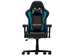 Gaming Chair E-sport. Black and Blue Gaming Chair. Front views