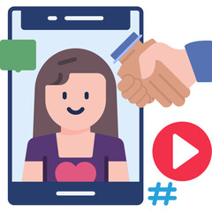 Influencer Collaboration Icon