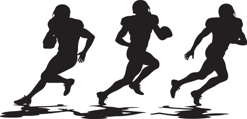 Patriotic American Football Player SVG | USA Flag Sports Silhouette