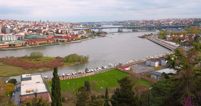 Golden Horn view from Pierre Loti, Istanbul, Turkey