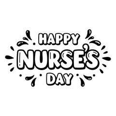 Fototapeta premium Happy Nurses Day Graphic